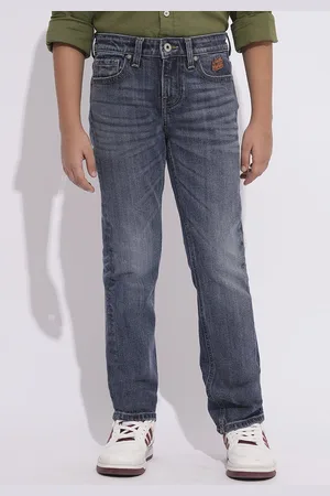 JACK & JONES Boys Mid-Rise Straight Fit Stretchable Jeans