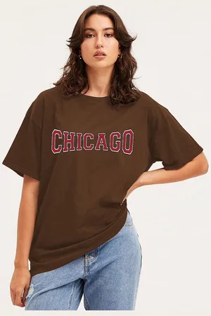 clafoutis Women Typography Extended Sleeves Applique T-shirt