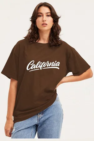 clafoutis Women Typography Printed Applique T-shirt