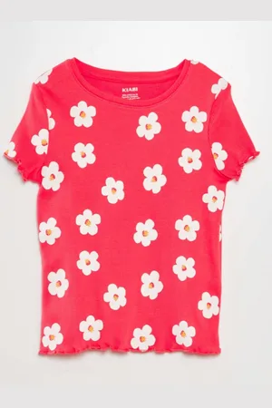 KIABI Girls Floral Printed T-shirt