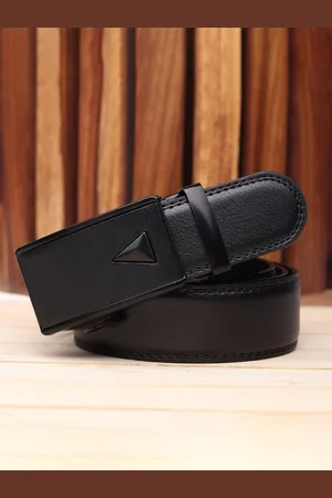 Winsome Deal Men Textured Slider Buckle Closure Formal Belt