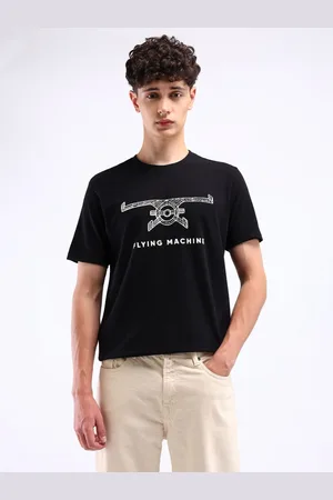 Flying Machine Men Typography Printed T-shirt