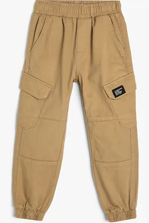 Koton Boys Mid-Rise Cotton Joggers Trousers
