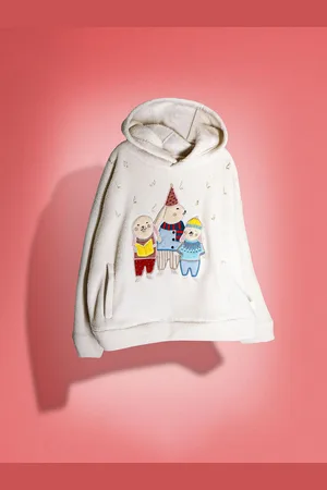 Cherry Crumble Unisex Kids Printed Hooded Sweatshirt