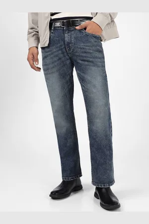 URBANO Men Bootcut Heavy Fade Stretchable Jeans