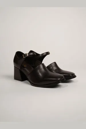 Theater Women PU Pointed Toe Mule Heels