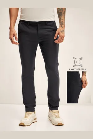 The Bear House Men Slim Fit Chinos Trousers