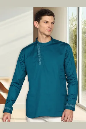 Kuons Avenue Mandarin Collar Pure Cotton Kurta