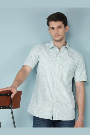 Crimsoune Club Men Classic Slim Fit Floral Opaque Printed Casual Shirt