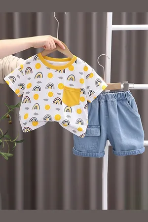 Googo Gaaga Boys Printed T-shirt & Shorts Clothing Set