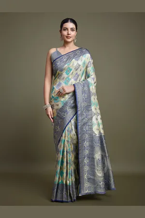 MONJOLIKA FASHION Ethnic motifs banarasi saree with blouse piece