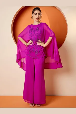 Antheaa Embellished Top With Trousers