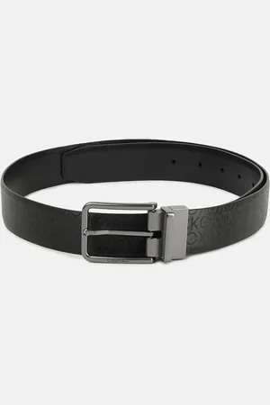 Calvin Klein Men Textured Leather Tang Casual Belt