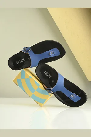 HERE&NOW Women T-Strap Flats With Buckles