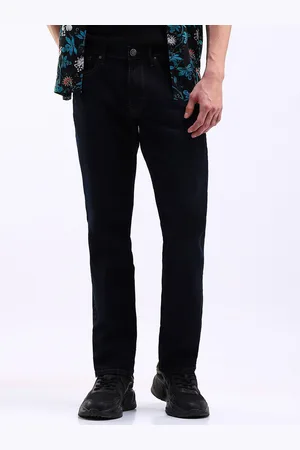 Flying Machine Men Straight Fit Highly Distressed Stretchable Jeans