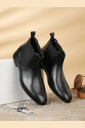Teakwood Leathers Men Leather Chelsea Boots