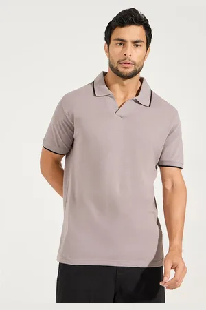 Styli Polo Collar Short Sleeves Cotton T-shirt