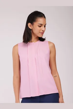 FableStreet Women Solid Round Neck Top
