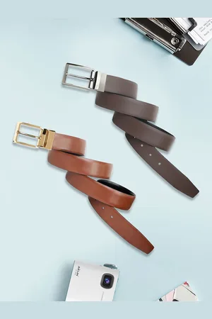 Invictus Men 2 Leather Reversible Formal Belt