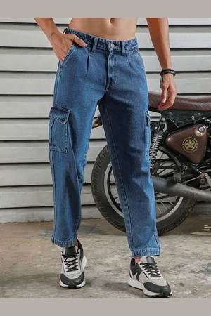 High Star Men Relaxed Fit Mildly Distressed Jeans