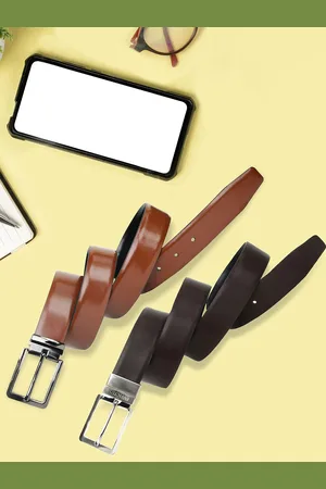 Invictus Men 2 Leather Reversible Formal Belt