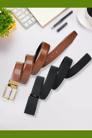 Invictus Men Textured 2 Leather Formal Belt