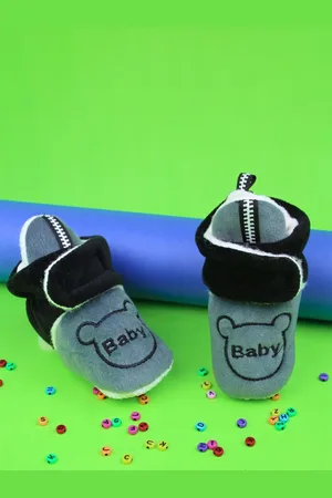Neska Moda Unisex Kids Cotton Booties