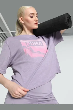 PUMA Womens Studio Cropped Tee