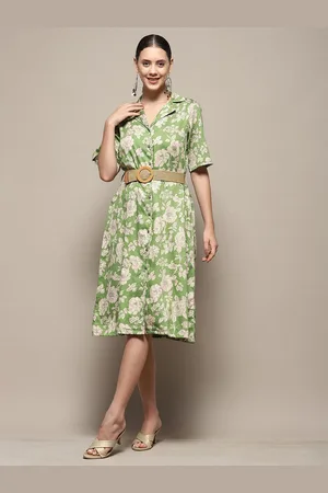 Biba Floral Printed A-Line Dress