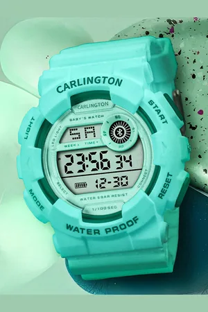 Carlington Kids Straps Digital Multi Function Watch - Junior 9121 Green