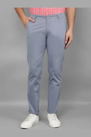 Canary London Men Smart Slim Fit Wrinkle Free Chinos Trousers