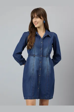 Latin Quarters Denim Shirt Dress