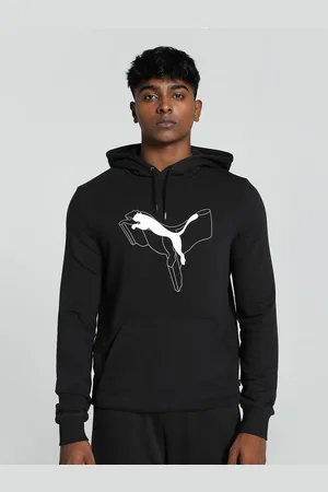 PUMA Men Ess+ Logo Lab Cat Printed Hoodie