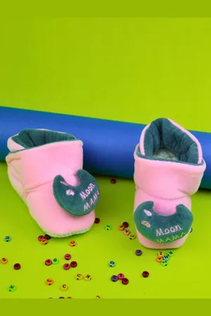 Neska Moda Unisex Kids Cotton Booties