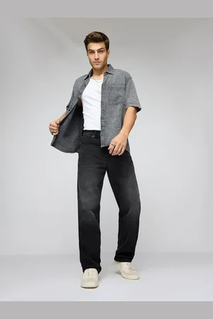 FREAKINS Men High-Rise Light Fade Cotton Jeans