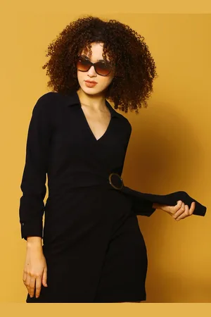 Sera Scuba Women Wrap Mini Dress