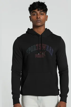 PUMA Men Logo Lab Gradient Typography Printed Hoodie