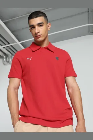 PUMA Men Polo Collar Applique T-shirt