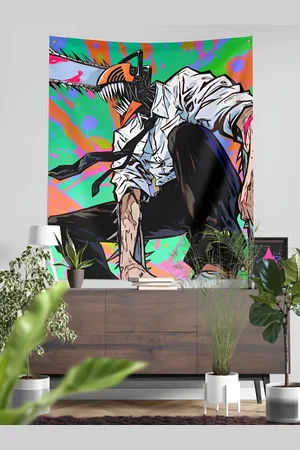 COMICSENSE Chainsaw Man Anime Dreadest Devil Printed Tapestry