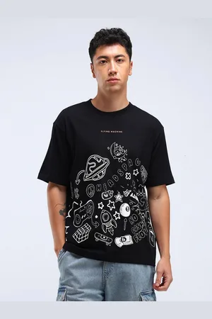 Flying Machine Men Printed Pockets T-shirt