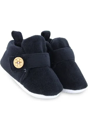 Neska Moda Unisex Kids Velvet Booties