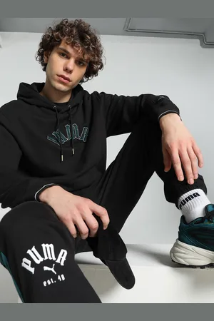 PUMA Men Classics Play Paris Typography Printed Hoodie