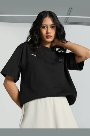 PUMA Women Extended Sleeves Applique T-shirt