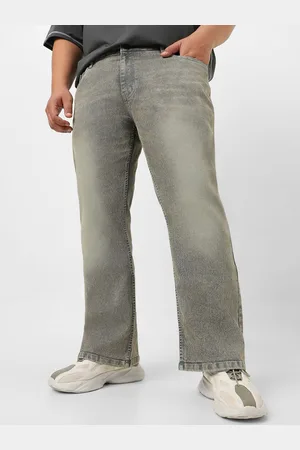 URBANO Men Bootcut Heavy Fade Stretchable Jeans