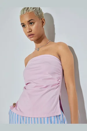 Max Collection URB_N Women Ruched Tube Top
