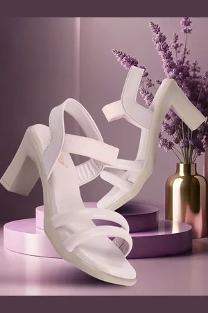 COLO Synthetic Leather Open Toe Block Heel Sandals