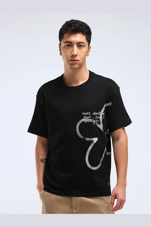 Flying Machine Men Typography Printed T-shirt