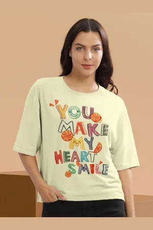 HELLCAT Women Graphic Printed Round Neck Cotton Oversized T-Shirt