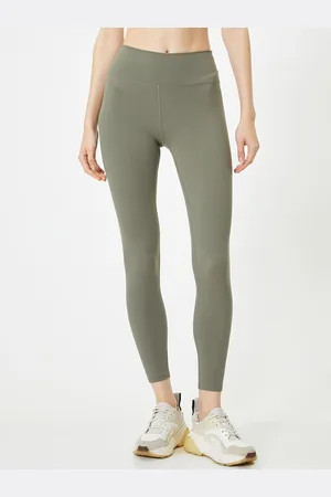 Koton Women Mid-Rise Above Knee-Length Tights