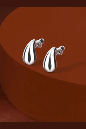 Accessorize London Women Sterling Silver-plated Tear Drop Earrings